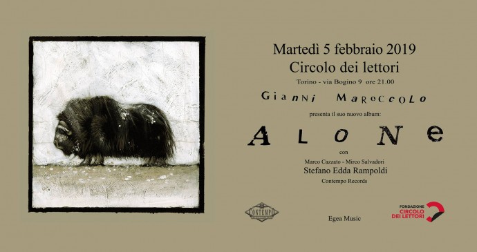Gianni Maroccolo porta al Circolo dei Lettori  ‘Alone’, il suo nuovo progetto, martedì 5 febbraio